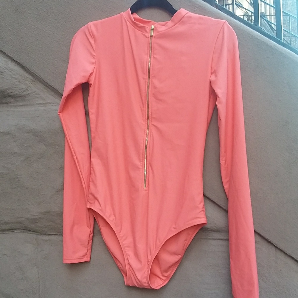 Mott50 Mila orangr watermelon SPF proof rashguard